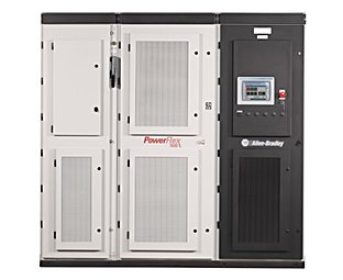 PowerFlex® 7000高圧ACドライブ | 200～34,000HPで、また電源電圧2.3kV、6.6kVで使用可能な空冷または水冷式ドライブ | 速度、トルク、方向、標準の非同期または同期ACモータの起動および停止の制御で回生用途に最適